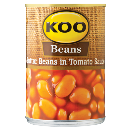 KOO Butter Beans in Tomato Sauce, 12x410g
