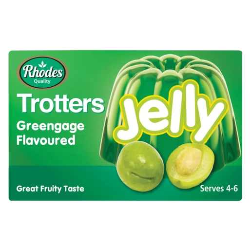 Rhodes Quality Trotters Greengage Flavoured Instant Jelly 24x40g