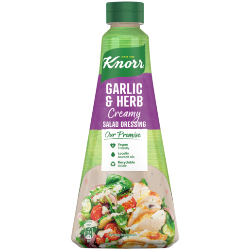 Knorr Creamy Garlic & Herb Salad Dressing 20x340ml