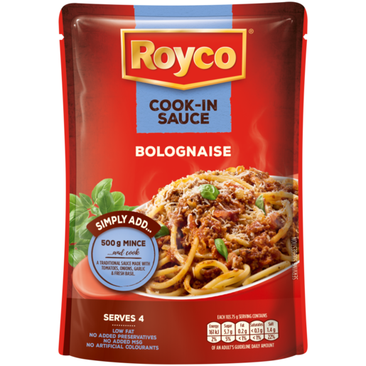 ROYCO Bolognaise Wet Cook-In Sauce, 10x415g