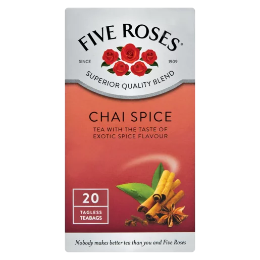 Five Roses Chai Spice Teabags, 12x20 Pack