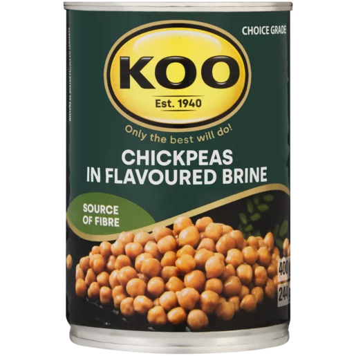 KOO Chickpeas In Brine, 12x400g