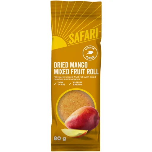 Safari Dried Mango Mixed Fruit Roll 25x80g