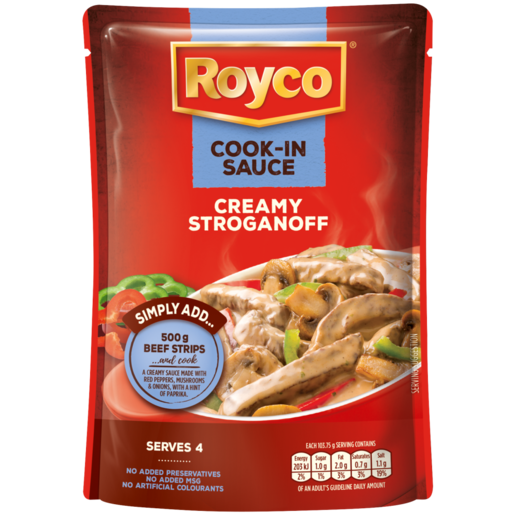 Royco Creamy Stroganoff Cook-In-Sauce Pouch 10x415g