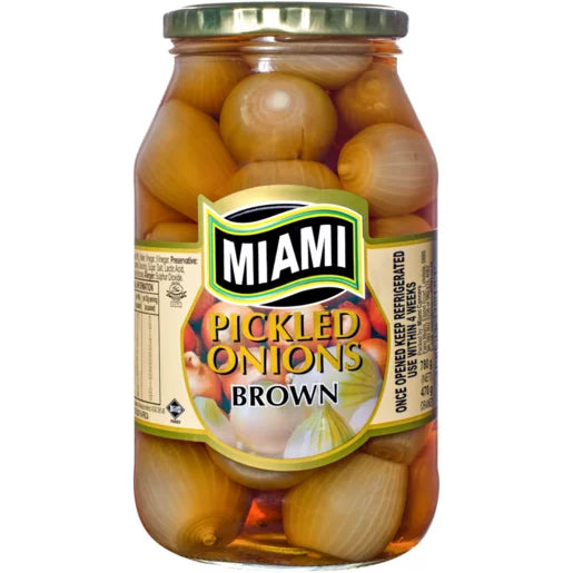Miami Brown Pickled Onions, 12x780g