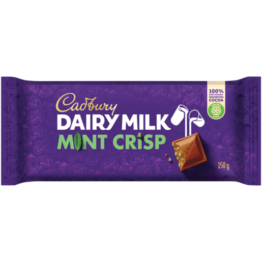 Cadbury Dairy Milk Mint Crisp, 20x150g