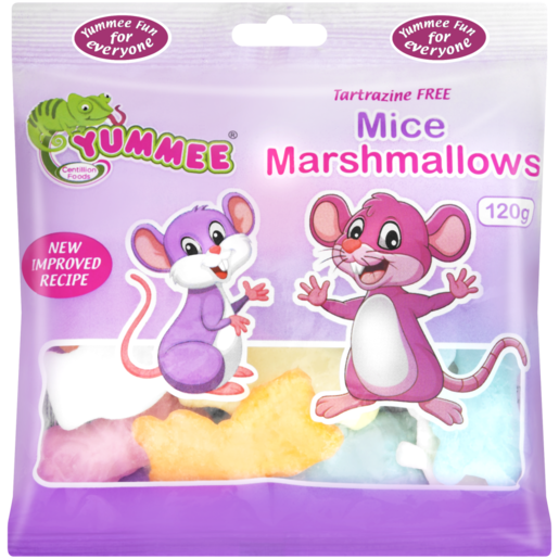 Yummee Marshmallow Mice, 24x120g