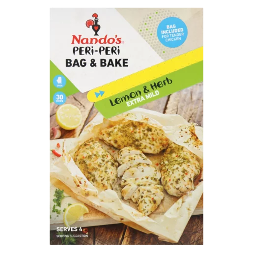 Nando's Peri-Peri Bag & Bake Lemon & Herb, 12x20g