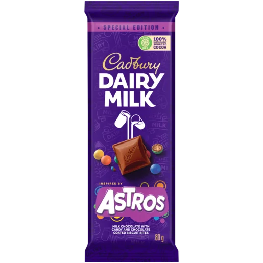 Cadbury Dairy Milk Astros Chocolate Slab, 24x80g