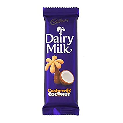 Cadbury Dairy Milk Cashew & Coconut Chocolate Slab, 24x80g