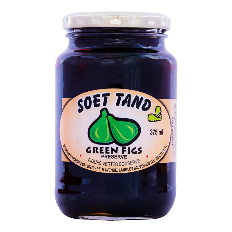 Soet Tand Green Fig Preserve, 12x375ml