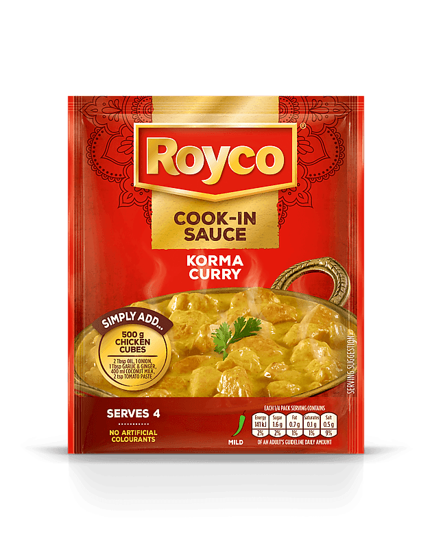 Royco Korma Curry Dry Cook-In Sauce, 24x41g