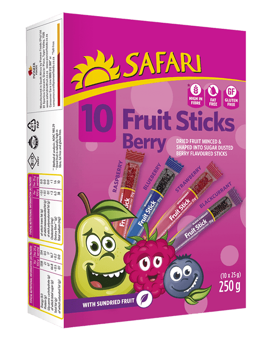 Safari Berry Fruit Sticks 10x25g