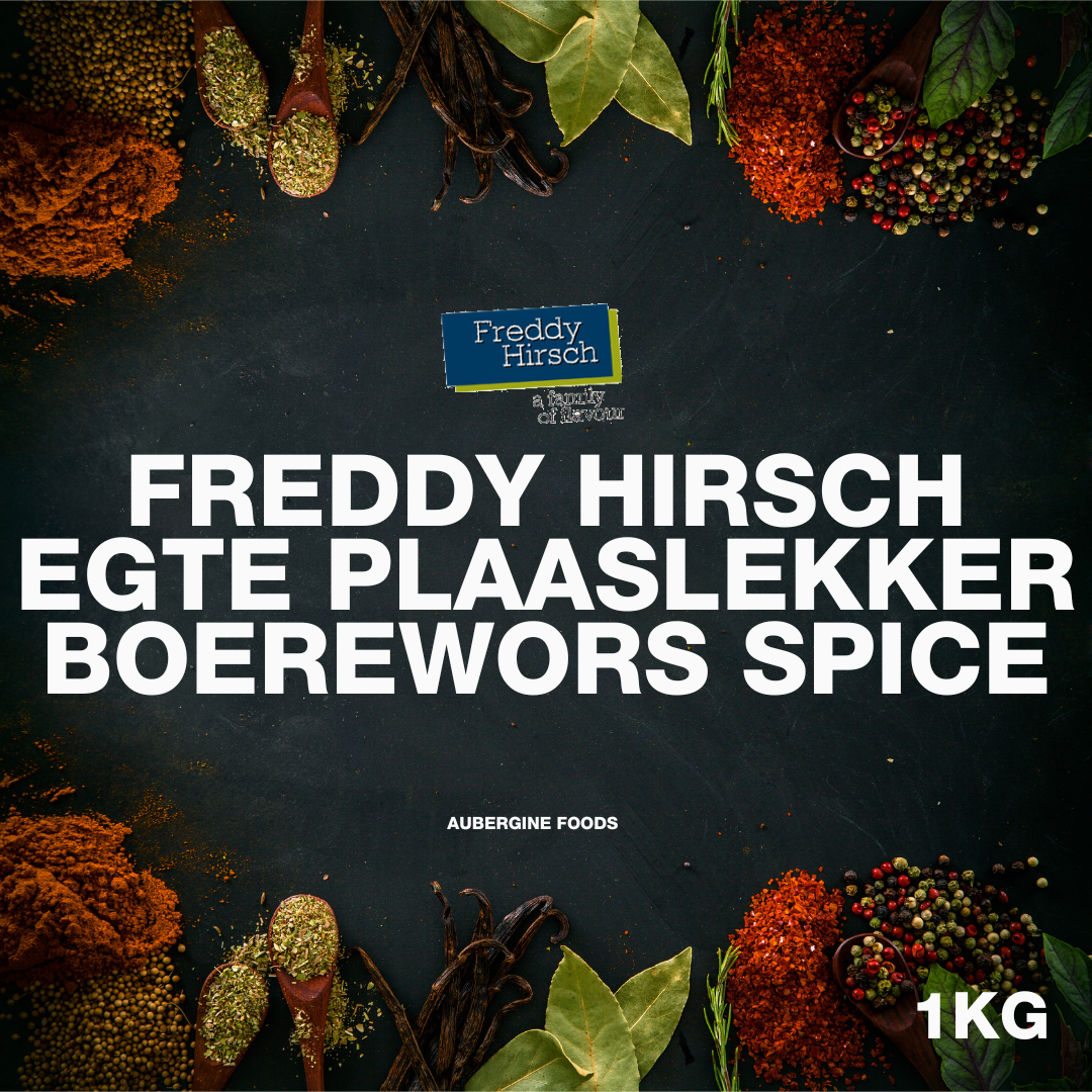 Freddy Hirsch Egte Plaaslekker Boerewors Spice, 10x1kg