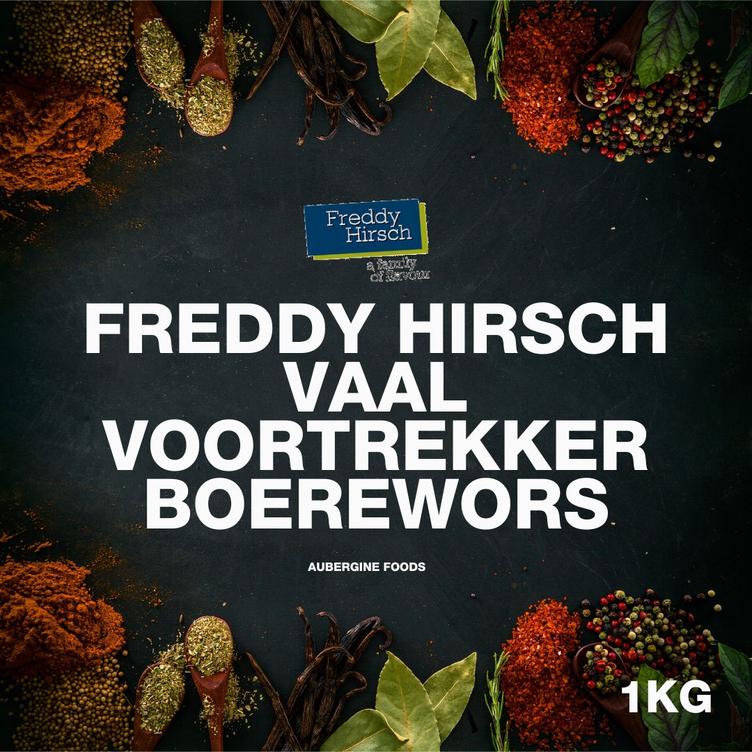 Freddy Hirsch Vaal Voortrekker Boerewors, 10x1Kg