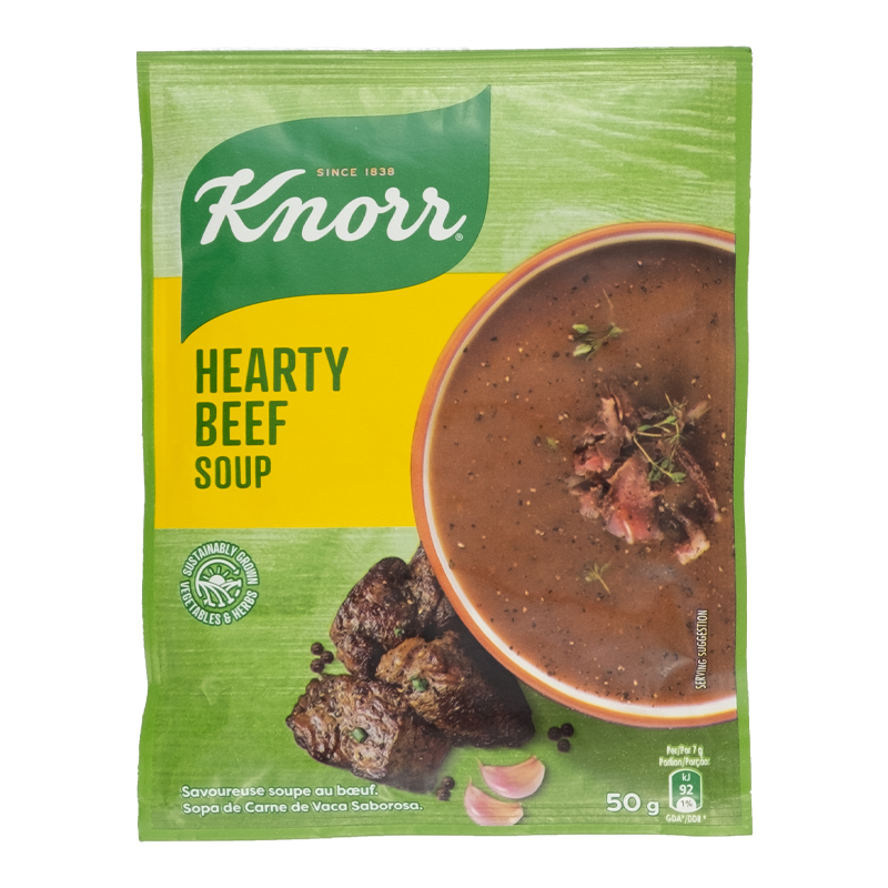 Knorr Hearty Beef Soup, 12x50g