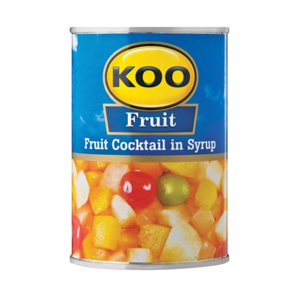 KOO Fruit Cocktail in Syrup, 12x410g