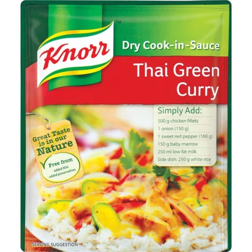 Knorr Thai Green Curry Cook-In-Sauce 20x47g