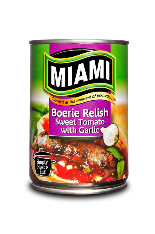 Miami Sweet Tomato with Garlic Boerie Relish, 12x410g