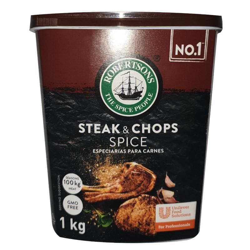 Robertson's Steak & Chops Spice, 6x1kg