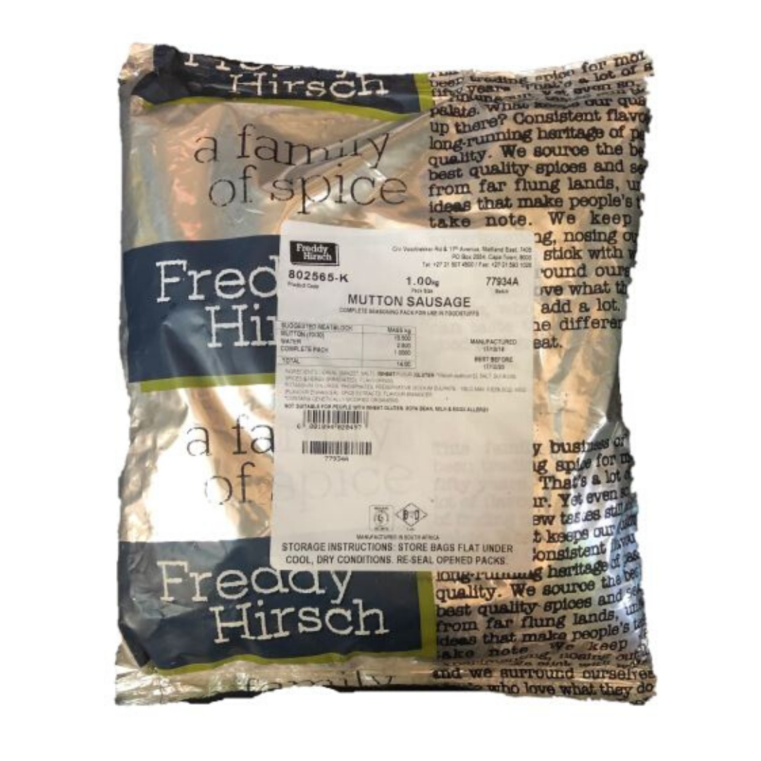 Freddy Hirsch Mutton Sausage Seasoning, 10x1Kg
