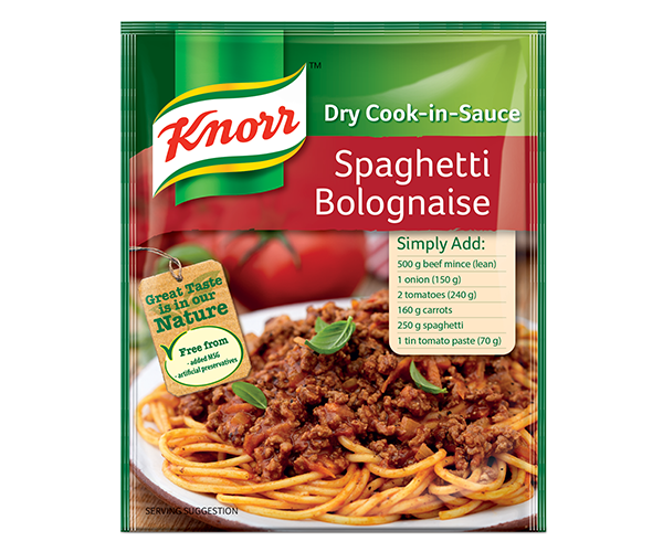 Knorr Spaghetti Bolognaise Dry Cook-in-Sauce 20x48g
