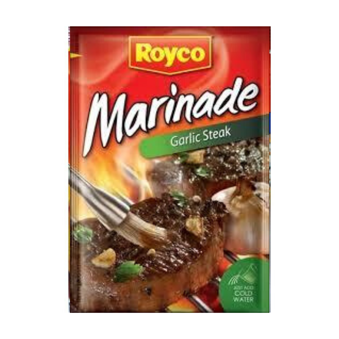ROYCO Garlic Steak Flavor Marinade, 24x39g