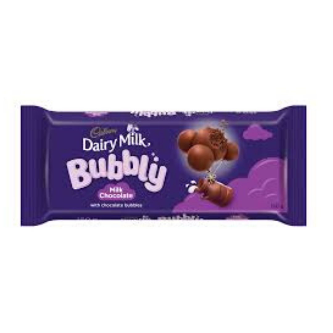 Dairy Milk Bubbly Milk Chocolate (90 g) from South Africa - AubergineFoods.com