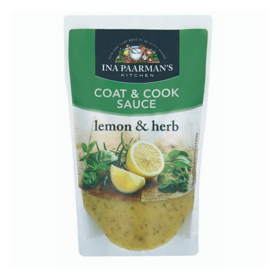 Ina Paarman's Lemon & Herb Coat & Cook Sauce, 12x200ml