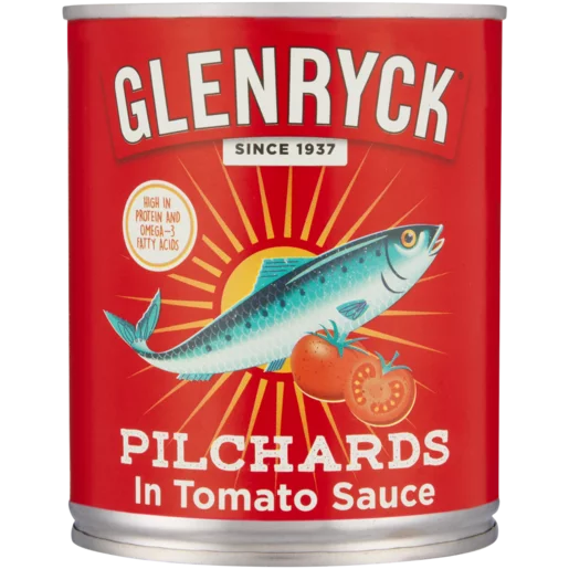 Glenryck Pilchards in Tomato Sauce 24x215g