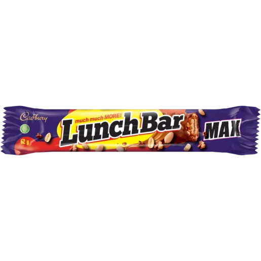 Cadbury Lunch Bar Max Chocolate Bar 62g