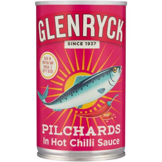 Glenryck Pilchards in Hot Chilli Sauce 24x155g