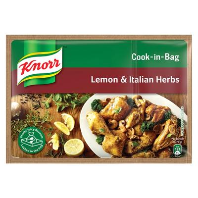 Knorr Lemon & Italian Herbs Cook-In-Bag Sauce, 20x35g