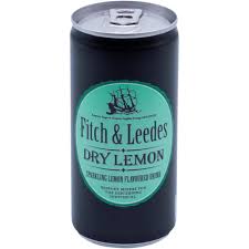 Fitch & Leedes Dry Lemon Sparkling Drink, 24x200ml
