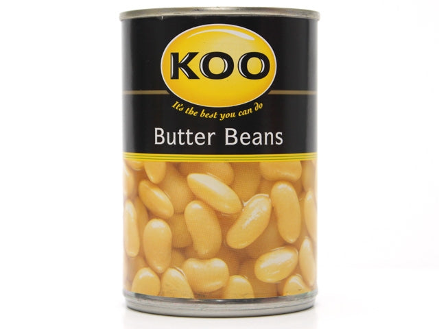 KOO Butter Beans In Brine Can, 12x410g