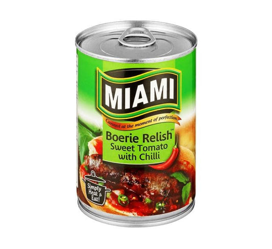 Miami Boerie Relish (410 g) |  | USA's #1 Source for South African Foods - AubergineFoods.com
