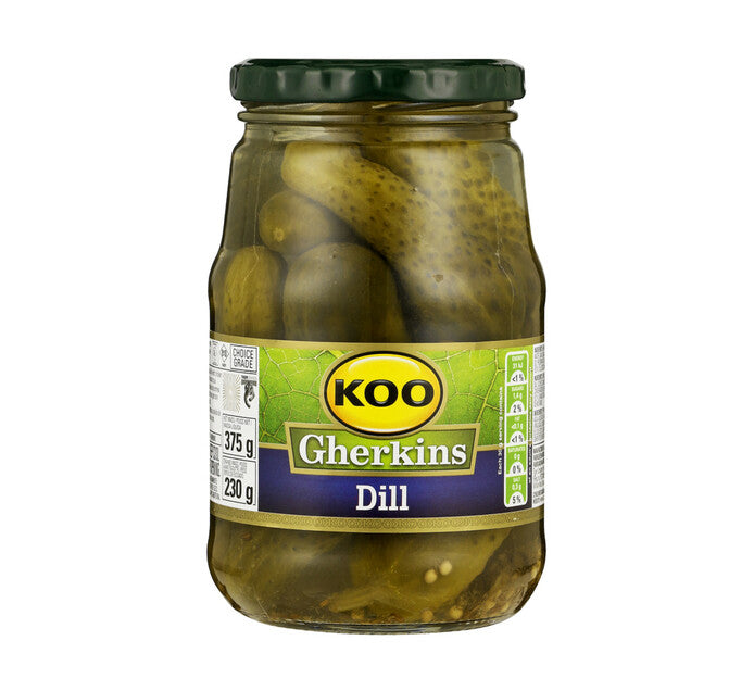 KOO Dill Gherkins, 12x375g