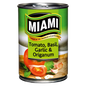 Miami Diced Tomato, 12xBasil, 12xGarlic & Origanum Can 410g