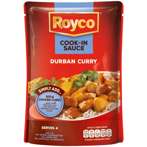 Royco Durban Curry Cook-In-Sauce Pouch 10x415g