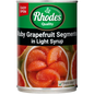 Rhodes Quality Ruby Grapefruit Segments In Light Syrup Can, 12x410g