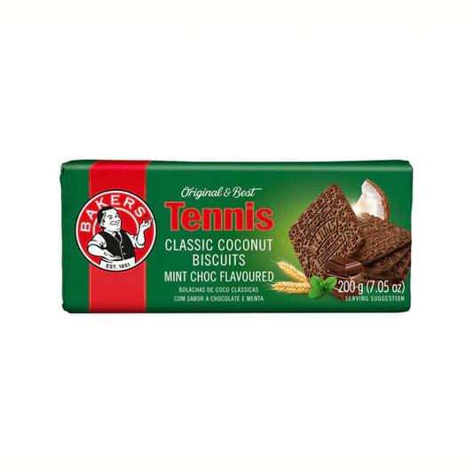 Bakers Tennis Mint Chocolate Flavored Classic Coconut Biscuits, 12x200g