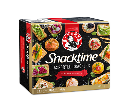 Bakers Snacktime Assorted Crackers 400g