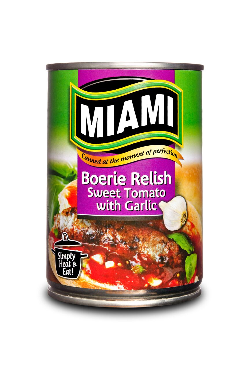 Miami Sweet Tomato with Garlic Boerie Relish, 12x410g