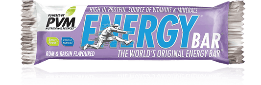 PVM Energy Bar: Rum & Raisin, 45x45g