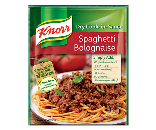 Knorr Spaghetti Bolognaise Dry Cook-in-Sauce 20x48g