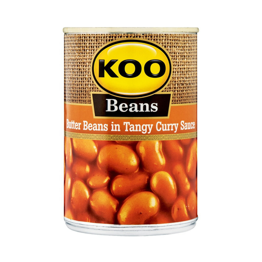 KOO Butter Beans in Tangy Curry  (410 g) | Food, South African | USA's #1 Source for South African Foods - AubergineFoods.com 