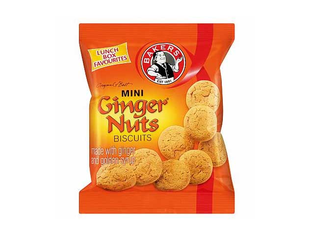 Bakers Mini Ginger Nut Biscuits, 12x40g
