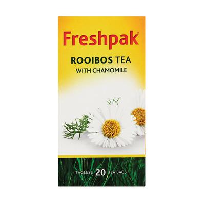Freshpak Chamomile Rooibos Tagless Teabags 20 Pack