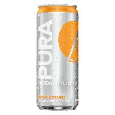 Pura Soda Seville Orange Flavored Sparkling Drink, 12x300ml