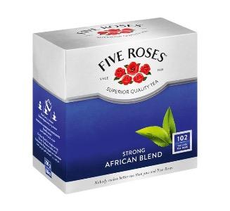 Five Roses Strong African Blend Tea, 12x102 bags
